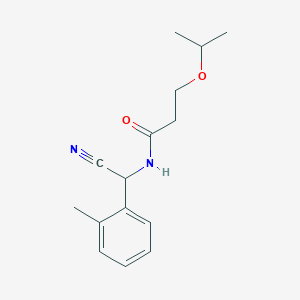 N-[cyano(2-methylphenyl)methyl]-3-(propan-2-yloxy)propanamide