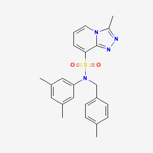 N-(3,5-dimethylphenyl)-3-methyl-N-[(4-methylphenyl)methyl]-[1,2,4]triazolo[4,3-a]pyridine-8-sulfonamide