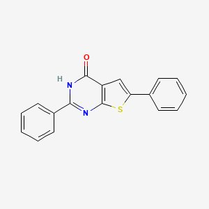 molecular formula C18H12N2OS B3018637 2,6-diphenylthieno[2,3-d]pyrimidin-4(3H)-one CAS No. 18593-60-7