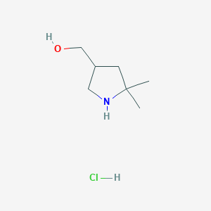 (5,5-Dimethylpyrrolidin-3-yl)methanol hydrochloride
