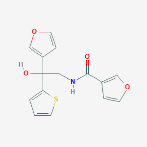 N-(2-(furan-3-yl)-2-hydroxy-2-(thiophen-2-yl)ethyl)furan-3-carboxamide