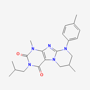1,7-dimethyl-9-(4-methylphenyl)-3-(2-methylpropyl)-7,8-dihydro-6H-purino[7,8-a]pyrimidine-2,4-dione