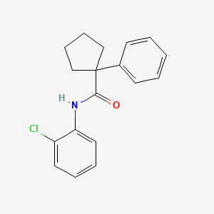 molecular formula C18H18ClNO B3018665 N-(2-chlorophenyl)-1-phenylcyclopentane-1-carboxamide CAS No. 328964-76-7