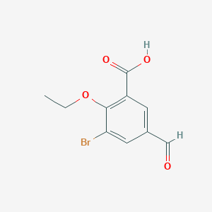 B3018681 3-Bromo-2-ethoxy-5-formylbenzoic acid CAS No. 2248276-06-2