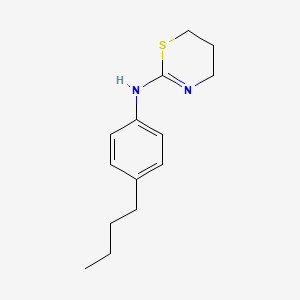 molecular formula C14H20N2S B3018770 N-(4-butylphenyl)-5,6-dihydro-4H-1,3-thiazin-2-amine CAS No. 102389-13-9