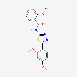 molecular formula C19H19N3O4S B3018790 N-[5-(2,4-dimethoxyphenyl)-1,3,4-thiadiazol-2-yl]-2-ethoxybenzamide CAS No. 476462-35-8