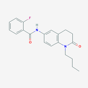 molecular formula C20H21FN2O2 B3018822 N-(1-butyl-2-oxo-1,2,3,4-tetrahydroquinolin-6-yl)-2-fluorobenzamide CAS No. 941905-50-6