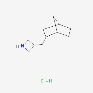 molecular formula C11H20ClN B3018924 3-(Bicyclo[2.2.1]heptan-2-ylmethyl)azetidine hydrochloride CAS No. 2225136-59-2