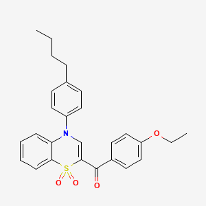 [4-(4-butylphenyl)-1,1-dioxido-4H-1,4-benzothiazin-2-yl](4-ethoxyphenyl)methanone