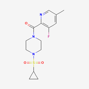 (4-Cyclopropylsulfonylpiperazin-1-yl)-(3-fluoro-5-methylpyridin-2-yl)methanone