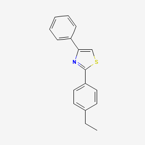 molecular formula C17H15NS B3019009 2-(4-Ethylphenyl)-4-phenylthiazole CAS No. 1710530-81-6