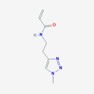 molecular formula C8H12N4O B3019025 N-[2-(1-Methyltriazol-4-yl)ethyl]prop-2-enamide CAS No. 2128697-94-7