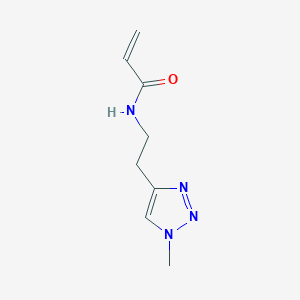 N-[2-(1-Methyltriazol-4-yl)ethyl]prop-2-enamide