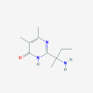 2-(2-Aminobutan-2-yl)-5,6-dimethyl-1,4-dihydropyrimidin-4-one