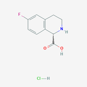 (1S)-6-Fluoro-1,2,3,4-tetrahydroisoquinoline-1-carboxylic acid;hydrochloride