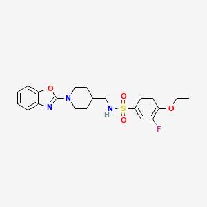 N-((1-(benzo[d]oxazol-2-yl)piperidin-4-yl)methyl)-4-ethoxy-3-fluorobenzenesulfonamide