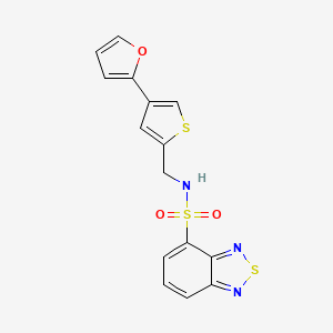 N-[[4-(Furan-2-yl)thiophen-2-yl]methyl]-2,1,3-benzothiadiazole-4-sulfonamide