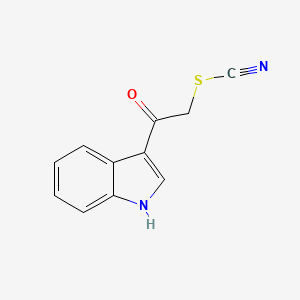 2-(cyanosulfanyl)-1-(1H-indol-3-yl)ethan-1-one