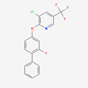 3-Chloro-2-[(2-fluoro[1,1'-biphenyl]-4-yl)oxy]-5-(trifluoromethyl)pyridine