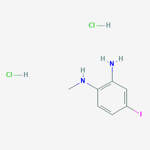 molecular formula C7H11Cl2IN2 B3019067 4-iodo-N1-methylbenzene-1,2-diamine dihydrochloride CAS No. 1864073-55-1