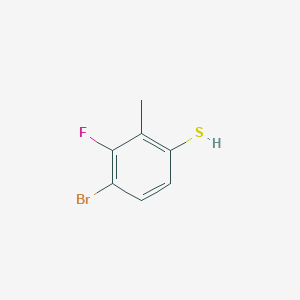 molecular formula C7H6BrFS B3019069 4-Bromo-3-fluoro-2-methylthiophenol CAS No. 1208077-13-7