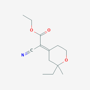 ethyl (2E)-cyano(2-ethyl-2-methyltetrahydro-4H-pyran-4-ylidene)ethanoate