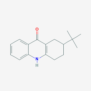 molecular formula C17H21NO B3019075 2-tert-butyl-1,3,4,10-tetrahydroacridin-9(2H)-one CAS No. 113146-46-6