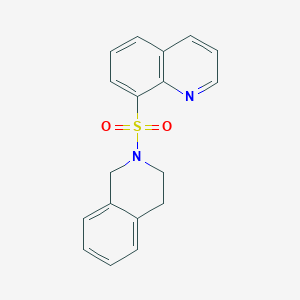 molecular formula C18H16N2O2S B3019077 8-(3,4-dihydro-1H-isoquinolin-2-ylsulfonyl)quinoline CAS No. 94209-39-9