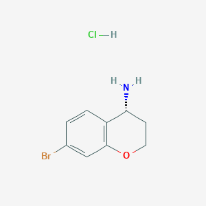molecular formula C9H11BrClNO B3019082 (R)-7-Bromochroman-4-amine hydrochloride CAS No. 1810074-70-4