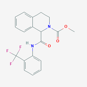 methyl 1-((2-(trifluoromethyl)phenyl)carbamoyl)-3,4-dihydroisoquinoline-2(1H)-carboxylate