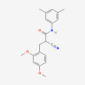 molecular formula C20H22N2O3 B3019111 2-cyano-3-(2,4-dimethoxyphenyl)-N-(3,5-dimethylphenyl)propanamide CAS No. 1261016-66-3