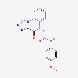 N-(4-methoxyphenyl)-2-(4-oxo[1,2,4]triazolo[4,3-a]quinoxalin-5(4H)-yl)acetamide