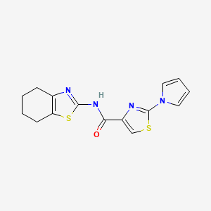 2-(1H-pyrrol-1-yl)-N-(4,5,6,7-tetrahydrobenzo[d]thiazol-2-yl)thiazole-4-carboxamide