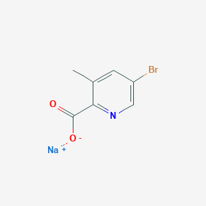 molecular formula C7H5BrNNaO2 B3019147 Sodium 5-bromo-3-methylpicolinate CAS No. 1956323-99-1