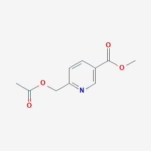 molecular formula C10H11NO4 B3019151 Methyl 6-(acetoxymethyl)nicotinate CAS No. 63362-34-5