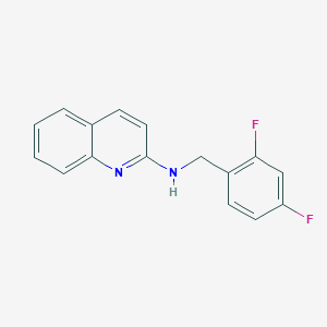 B3019155 N-[(2,4-Difluorophenyl)methyl]quinolin-2-amine CAS No. 1459756-29-6
