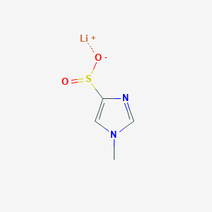 molecular formula C4H5LiN2O2S B3019181 lithium(1+) ion 1-methyl-1H-imidazole-4-sulfinate CAS No. 2172254-05-4