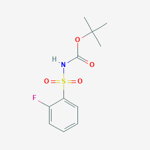 molecular formula C11H14FNO4S B3019182 Tert-butyl N-(2-fluorophenyl)sulfonylcarbamate CAS No. 2310040-32-3