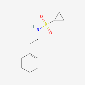 B3019237 N-(2-(cyclohex-1-en-1-yl)ethyl)cyclopropanesulfonamide CAS No. 1207006-30-1