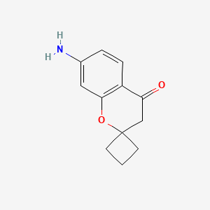 molecular formula C12H13NO2 B3019241 7-Aminospiro[chromane-2,1'-cyclobutan]-4-one CAS No. 1393528-26-1