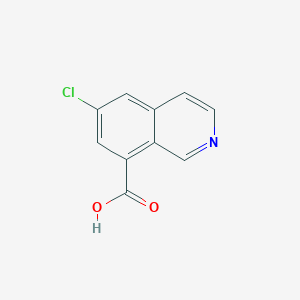 molecular formula C10H6ClNO2 B3019243 6-Chloroisoquinoline-8-carboxylic acid CAS No. 2137783-58-3
