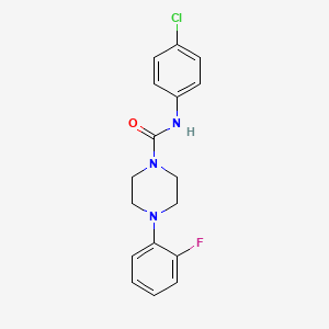 molecular formula C17H17ClFN3O B3019248 N-(4-chlorophenyl)-4-(2-fluorophenyl)piperazine-1-carboxamide CAS No. 401578-01-6