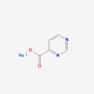 molecular formula C5H3N2NaO2 B030193 Sodium pyrimidine-4-carboxylate CAS No. 819850-18-5