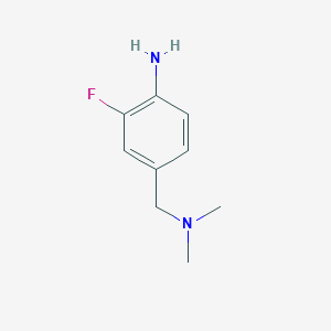 molecular formula C9H13FN2 B3019308 4-[(Dimethylamino)methyl]-2-fluoroaniline CAS No. 1344353-43-0