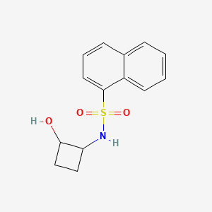 molecular formula C14H15NO3S B3019318 N-(2-hydroxycyclobutyl)naphthalene-1-sulfonamide CAS No. 2199347-60-7
