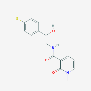molecular formula C16H18N2O3S B3019453 N-(2-hydroxy-2-(4-(methylthio)phenyl)ethyl)-1-methyl-2-oxo-1,2-dihydropyridine-3-carboxamide CAS No. 1448137-35-6