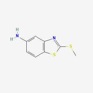 molecular formula C8H8N2S2 B3019531 2-(Methylthio)benzo[d]thiazol-5-amine CAS No. 56813-48-0