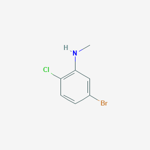 molecular formula C7H7BrClN B3019536 5-bromo-2-chloro-N-methylaniline CAS No. 1281907-31-0