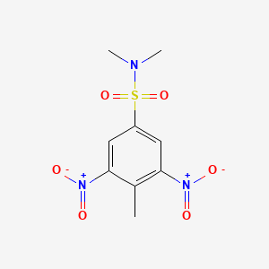 molecular formula C9H11N3O6S B3019540 N,N,4-trimethyl-3,5-dinitrobenzenesulfonamide CAS No. 80198-24-9