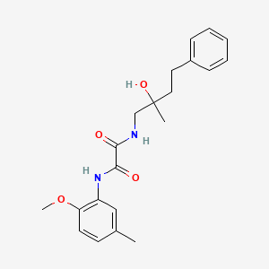 molecular formula C21H26N2O4 B3019610 N1-(2-hydroxy-2-methyl-4-phenylbutyl)-N2-(2-methoxy-5-methylphenyl)oxalamide CAS No. 1286725-14-1